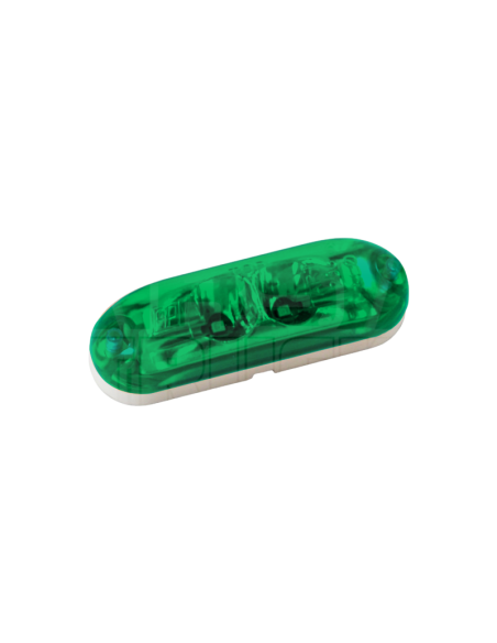 Faro Delimitador Lateral De 2 Led Osram Verde 12-24v