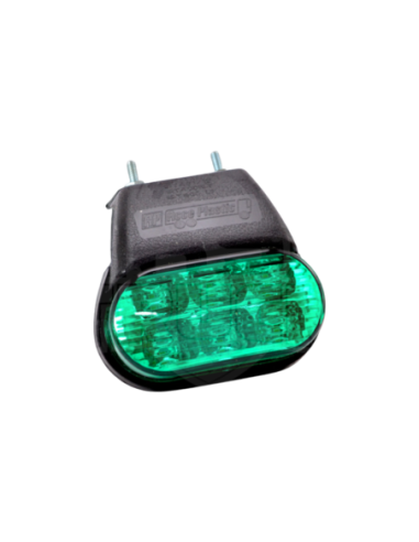 Faro Delim  Lateral 6 Led Osram Verde Bivoltaje
