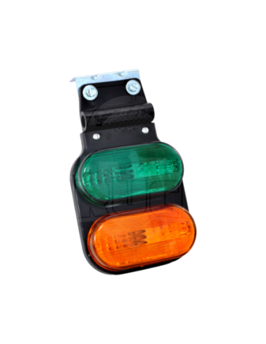 Faro Delim  Lateral Lamp  R5w Flexible Ambar Verde