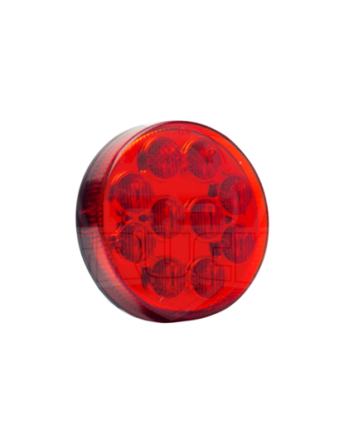 Faro Trasero Individual De 10 Led Osram Rojo 12-24v