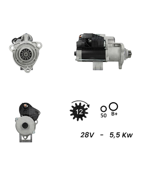 Arranque Ford Cargo Y Vw 12v 10d 2 2kw