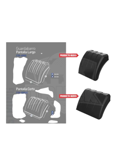 Guardabarro Pantalla 17 5 Largo Universal Inyectado